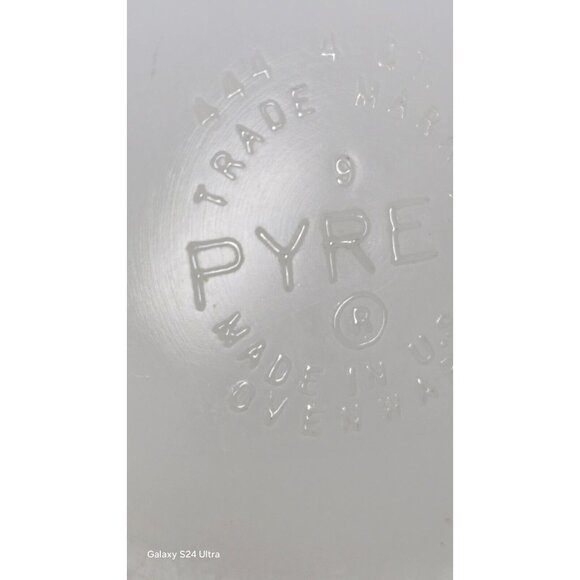 Vtg Pyrex Cinderella Milk Glass Mixing Bowl #444 4 QT Town & Country Pattern - Picture 11 of 12